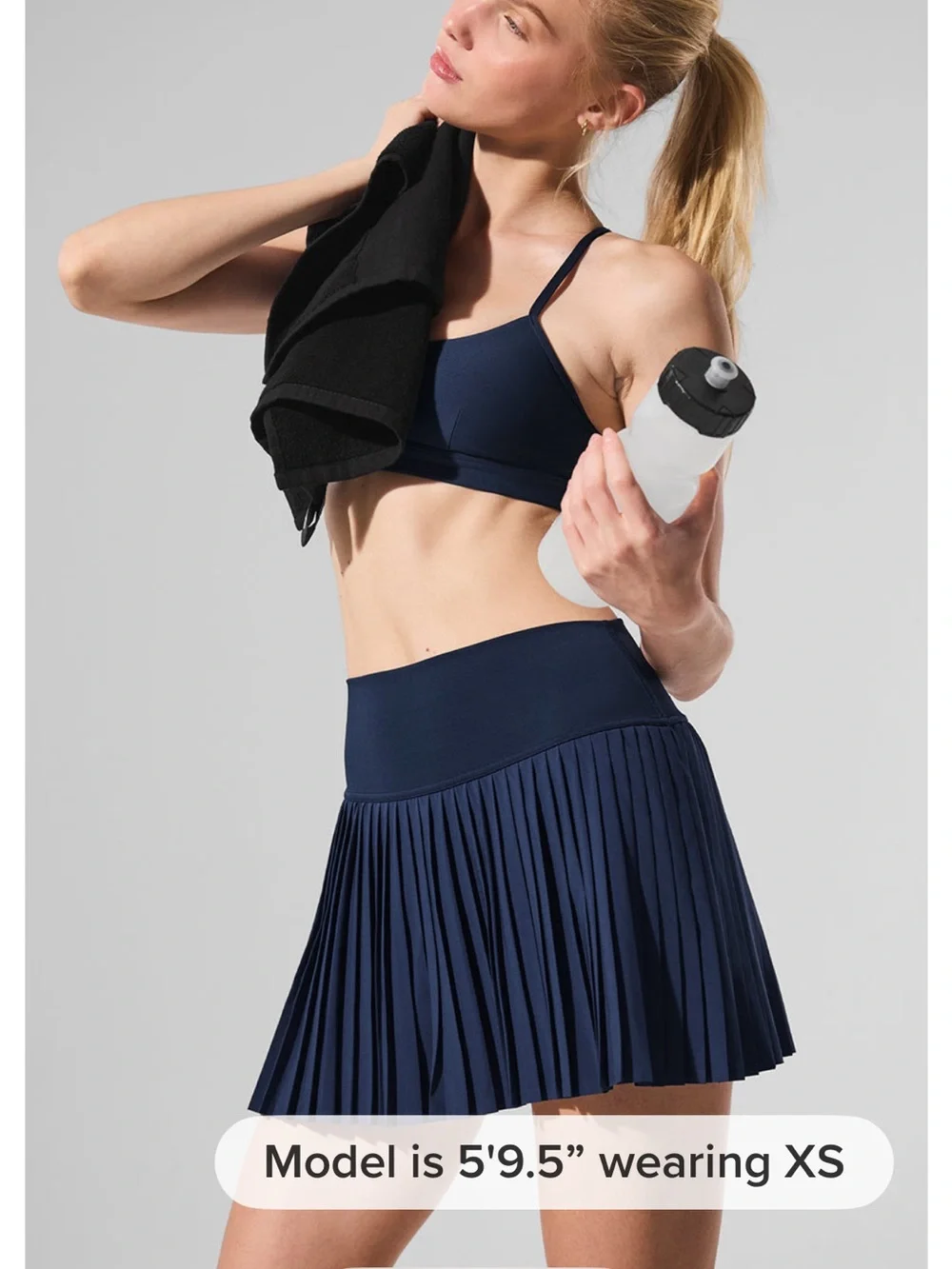 ALO Yoga Navy Grand Slam Tennis Skirt